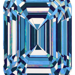 Blue Diamond Mosaic Gem