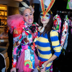 Allison and PJ Linden artists at Bloomingdale's fashion launch