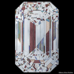 Rose Gold/ Lavender Diamond glass mirror mosaic gem