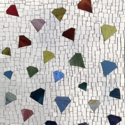 it's raining gems allison eden original artwork diamonds saphires emeralds rubys canary pink
