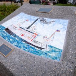 Marine City Michigan mosaic ship historical society monument