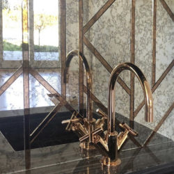 art deco antique mirror copper mirror kitchen backsplash