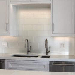 etched mirror 6X12 kitchen backsplash tile made by allison eden studio